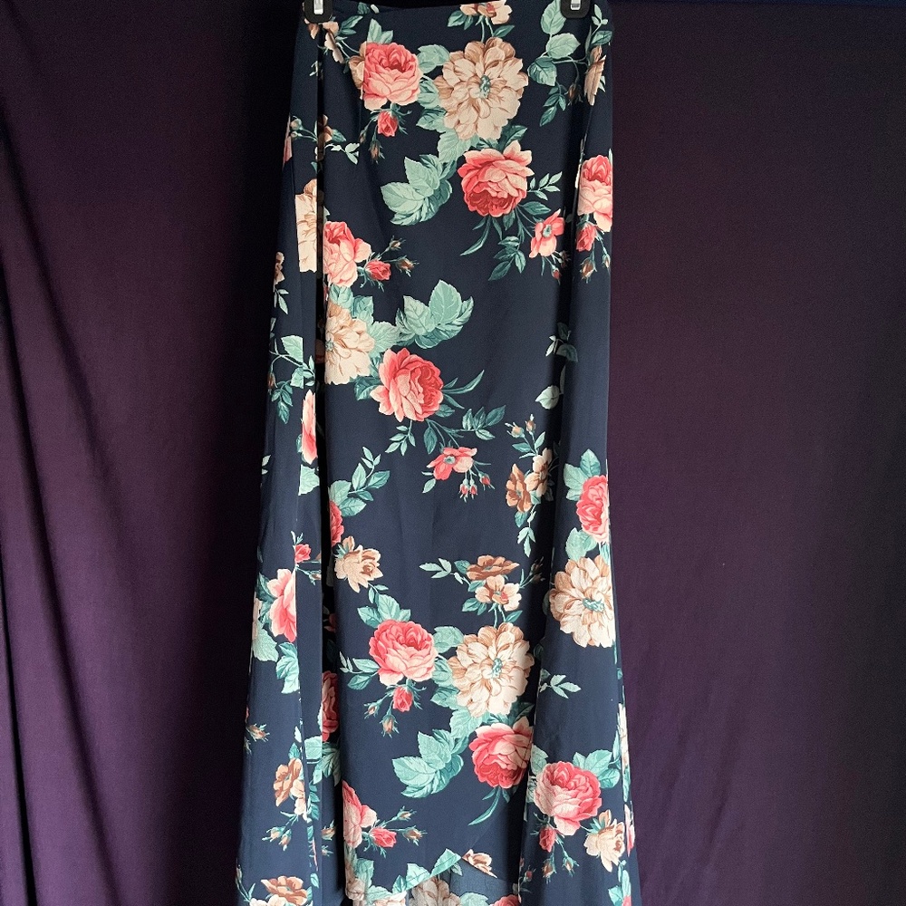 Floral Wrap Skirt